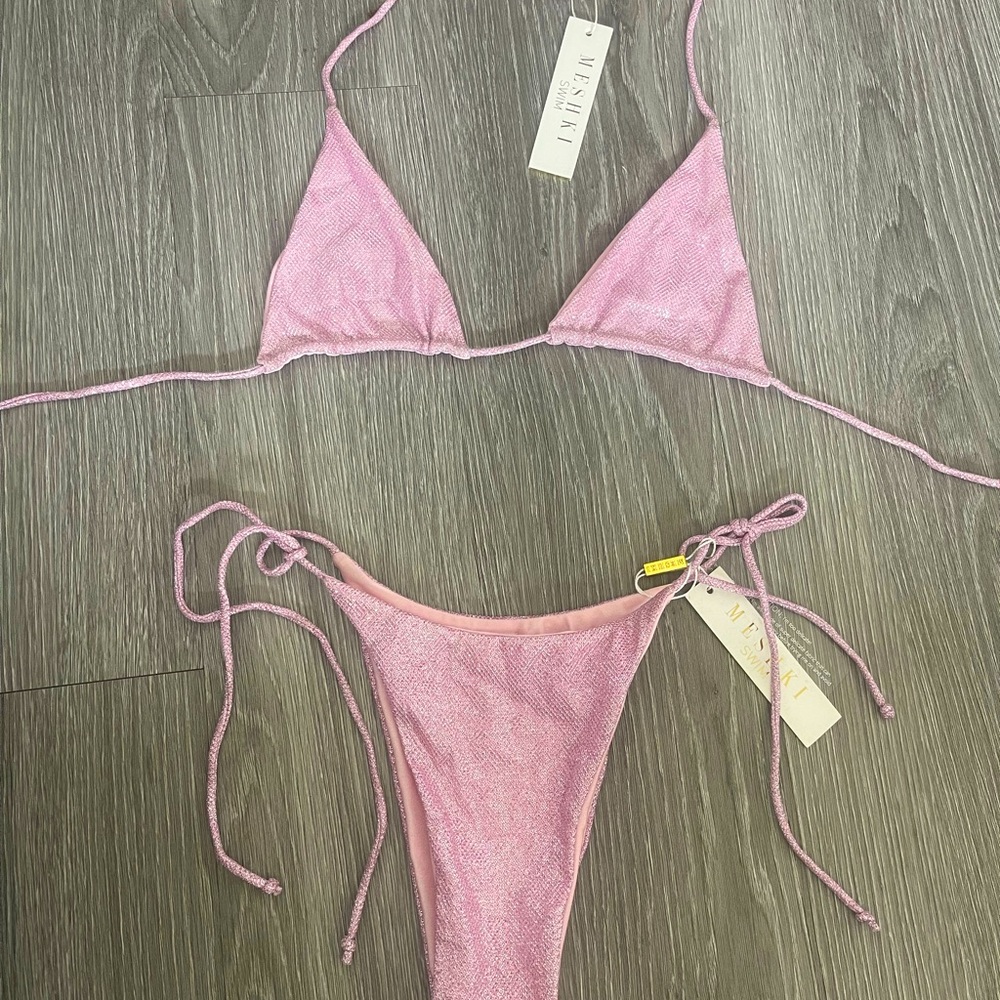 MESHKI glitter bikini